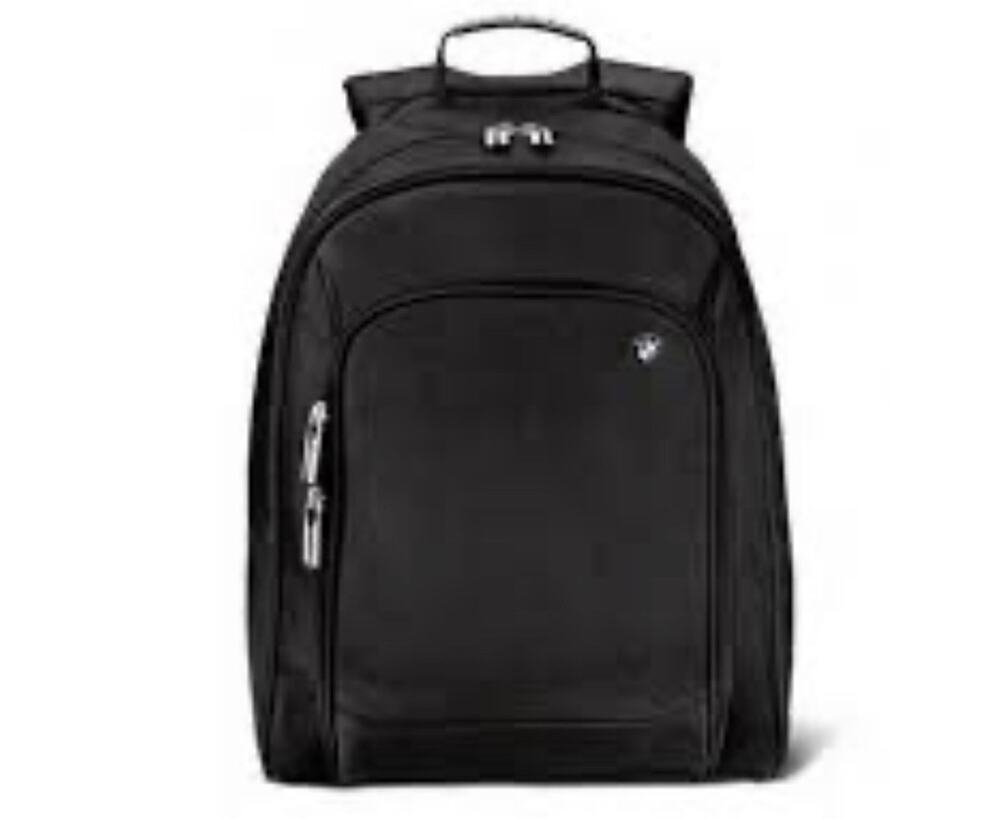 New BMW Motorrad Black Backpack Daily Motorcycle Touring Rucksack #80222166602